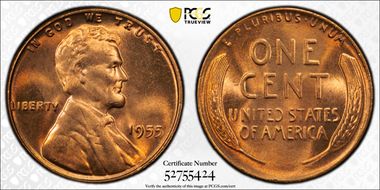 1955 1C MS66RD