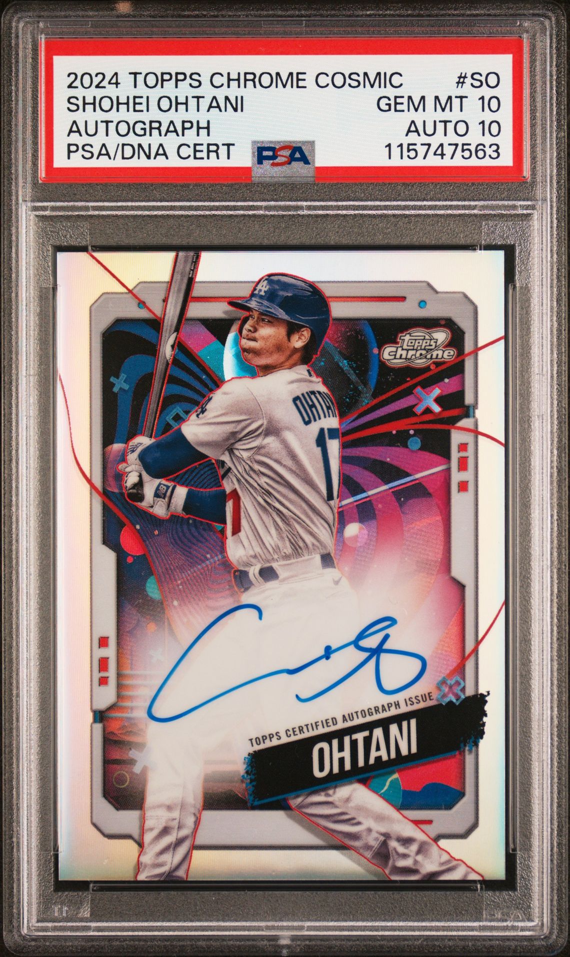 2024 Topps TOPPS COSMIC CHROME COSMIC CHROME AUTOGRAPHS #SO Shohei Ohtani front