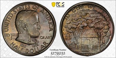 1922 50C Grant MS65