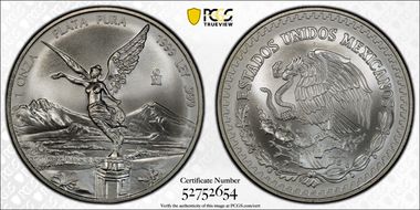 1999-Mo Onza Libertad Ag MS69