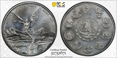 2007-Mo Onza Libertad Ag MS69