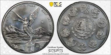 2007-Mo Onza Libertad Ag MS69