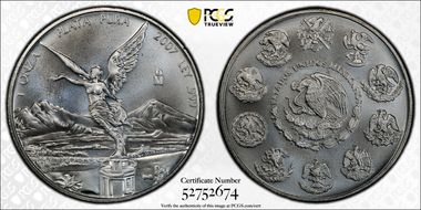 2007-Mo Onza Libertad Ag MS69