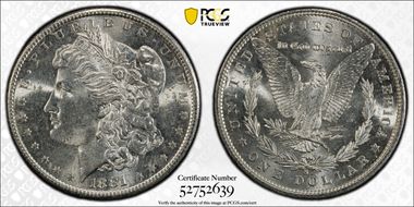 1881-S $1 MS63