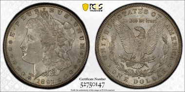1897-S $1 AU58+ 