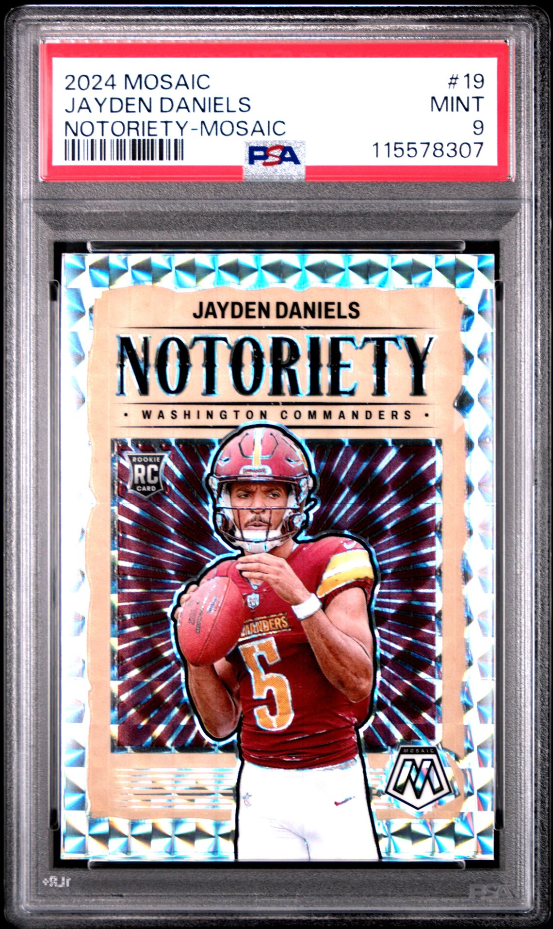 2024 Panini PANINI MOSAIC NOTORIETY MOSAIC #19 Jayden Daniels front