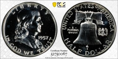 1957 50C PR66