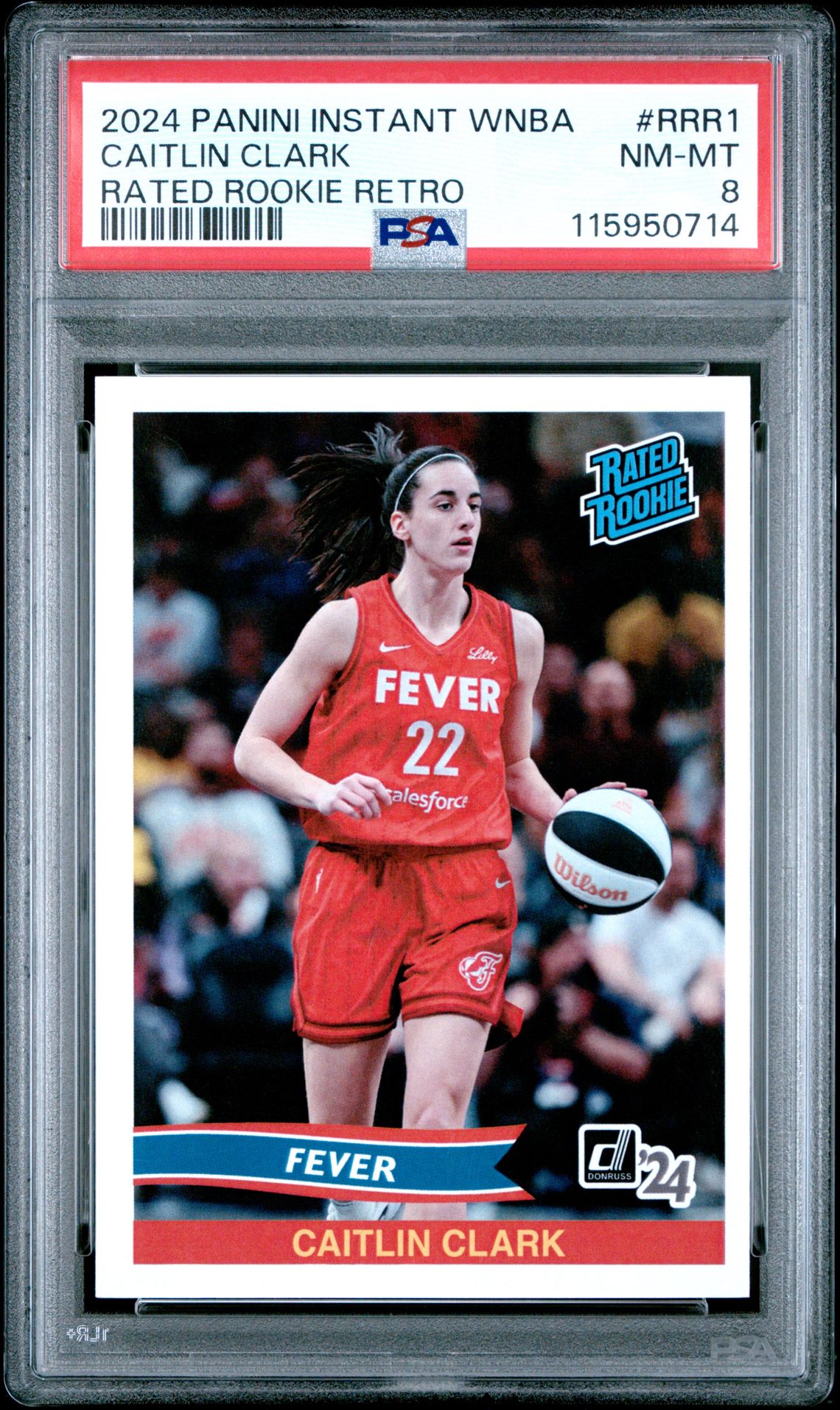 2024 Panini PANINI INSTANT WNBA RATED ROOKIE RETRO #RRR1 Caitlin Clark front