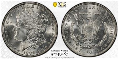 1886 $1 MS65