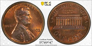 1972 1C Doubled Die Obverse MS64RB