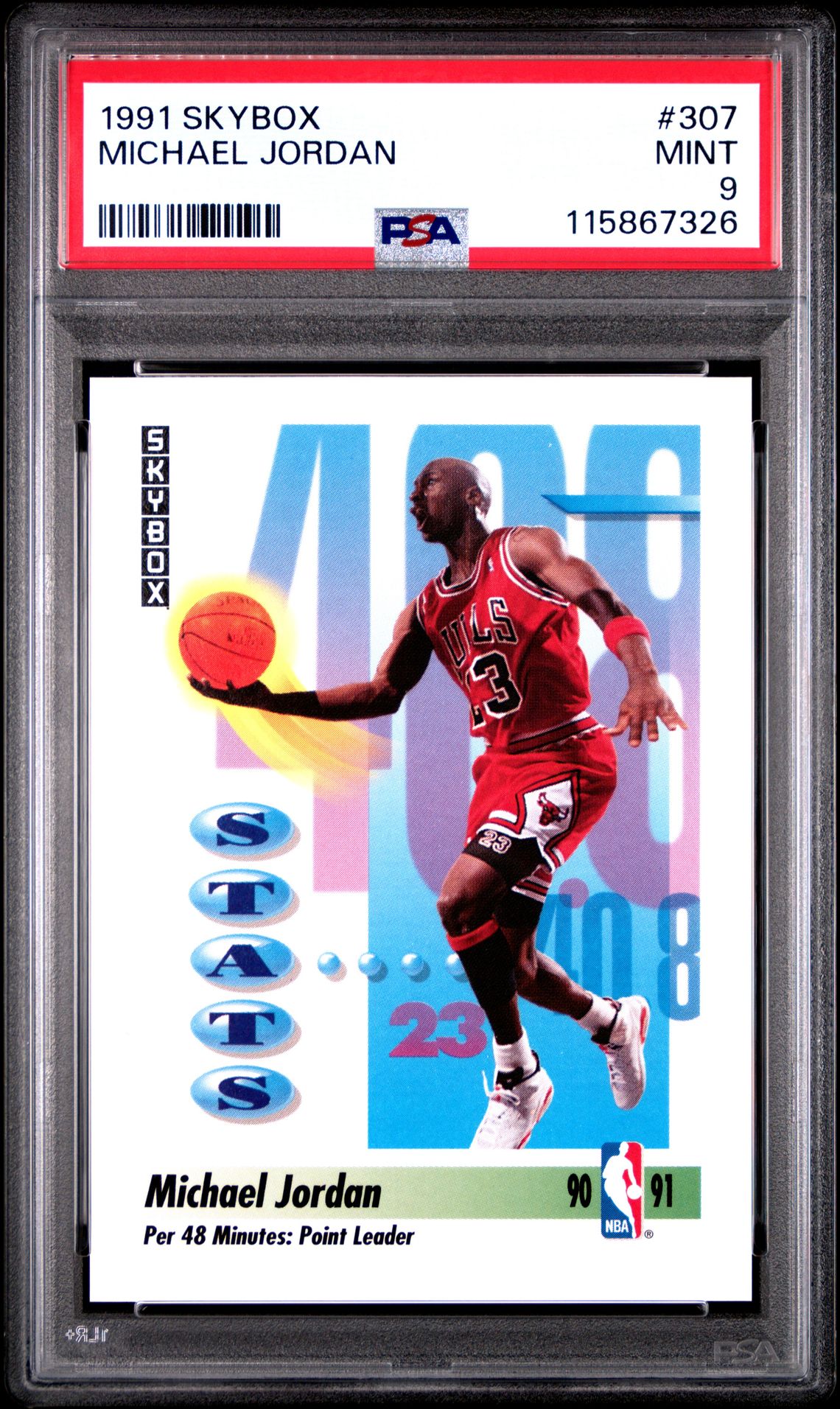 1991 Skybox Michael Jordan #307 Mint 9 front