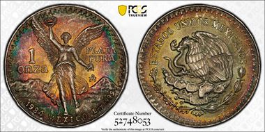 1984-Mo Onza Libertad Ag MS67