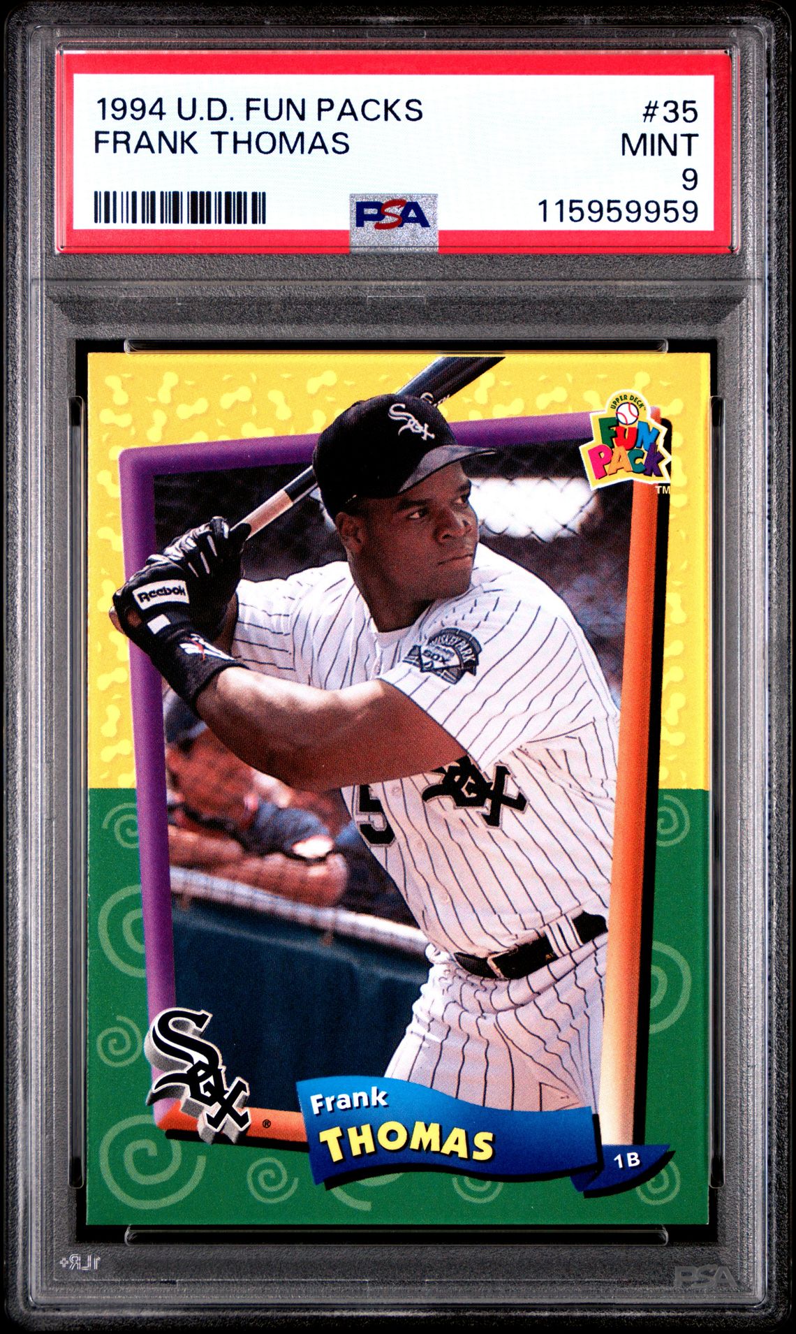1994 UPPER DECK FUN PACKS #35 Frank Thomas front