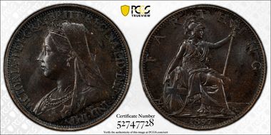 1897 1/4D S-3964 Blackened finish MS64