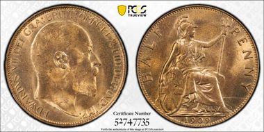 1909 1/2D S-3991 MS64RD