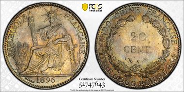1896-A 20C Lec-197 Fasces MS64