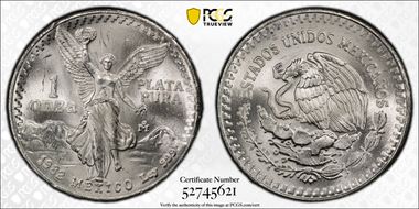 1982-Mo Onza Libertad Ag MS66