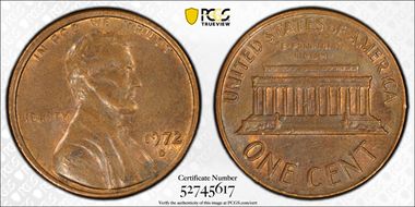 1972-D 1C AU58BN