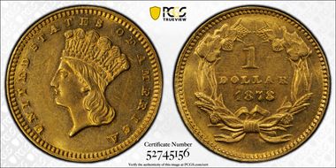 1878 G$1 AU58