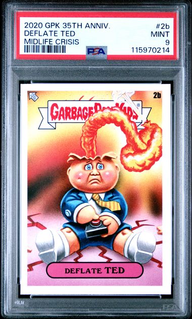 2020 Topps GARBAGE PAIL KIDS 35TH ANNIVERSARY MIDLIFE CRISIS MIDLIFE CRISIS #2B Deflate Ted front