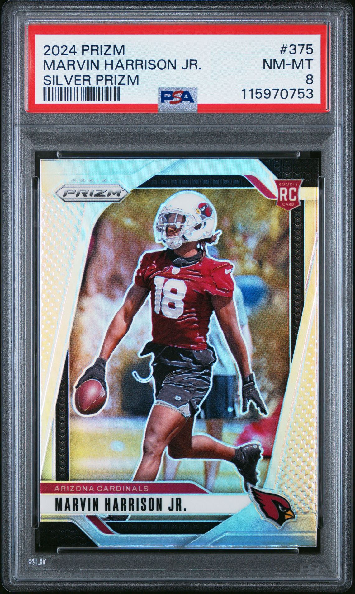 2024 Panini Prizm Marvin Harrison Jr. #375 (Silver Prizm) Nm-Mt 8 front