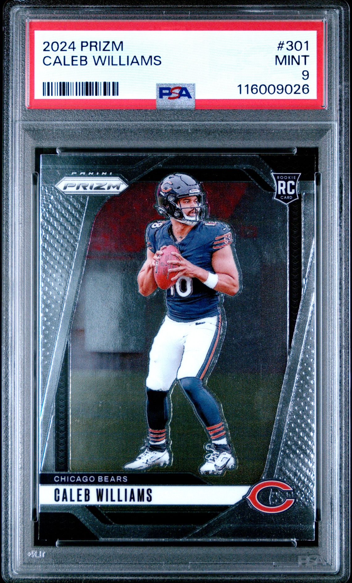 2024 Panini Prizm Caleb Williams #301 Mint 9 front