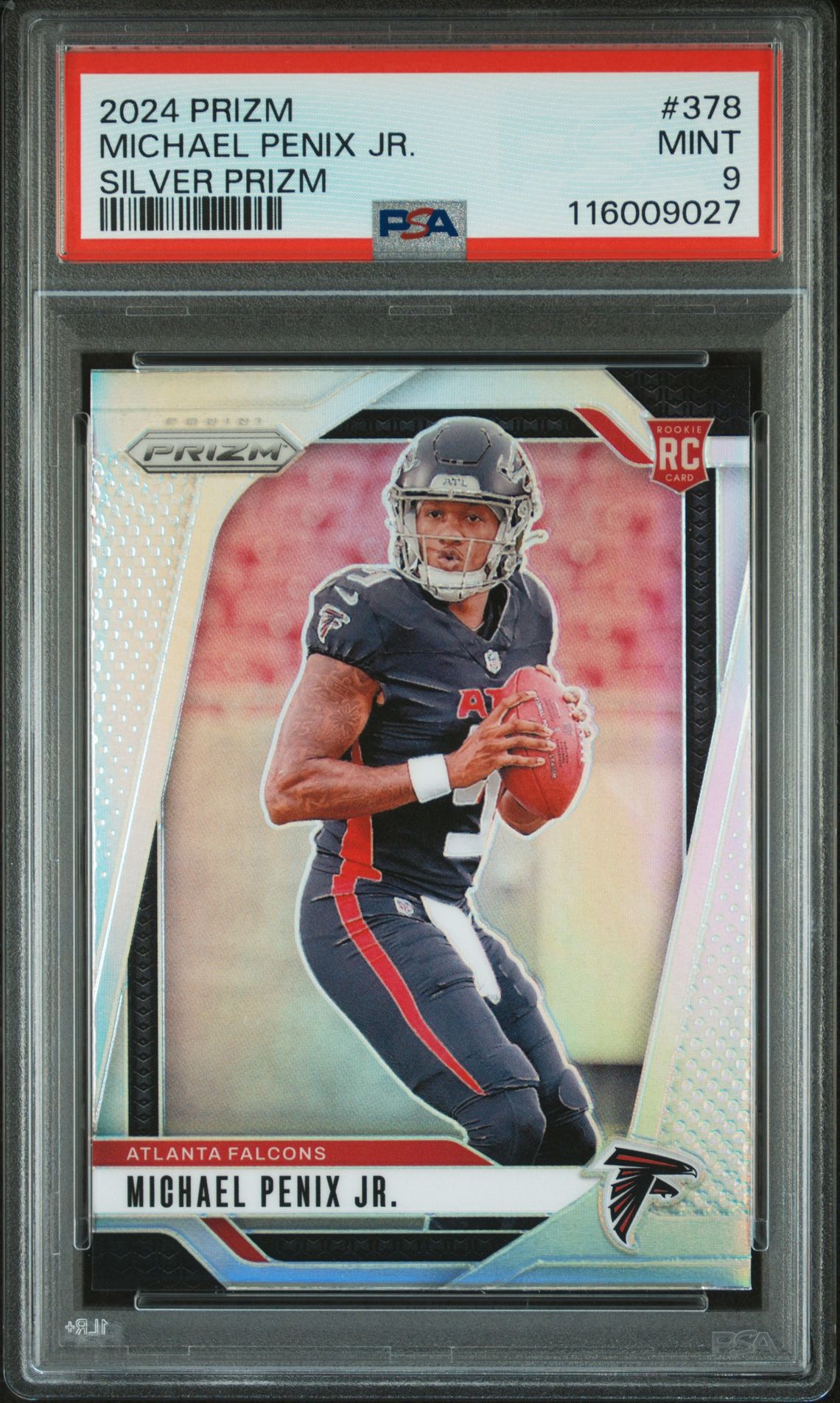 2024 Panini Prizm Michael Penix Jr. #378 (Silver Prizm) Mint 9 front