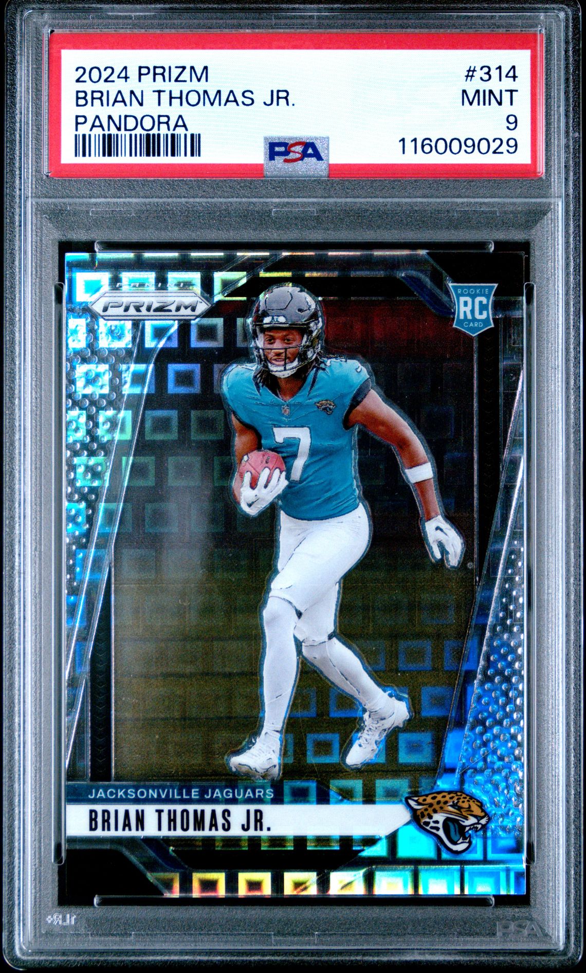 2024 Panini Prizm Brian Thomas Jr. #314 (Pandora) Mint 9 front