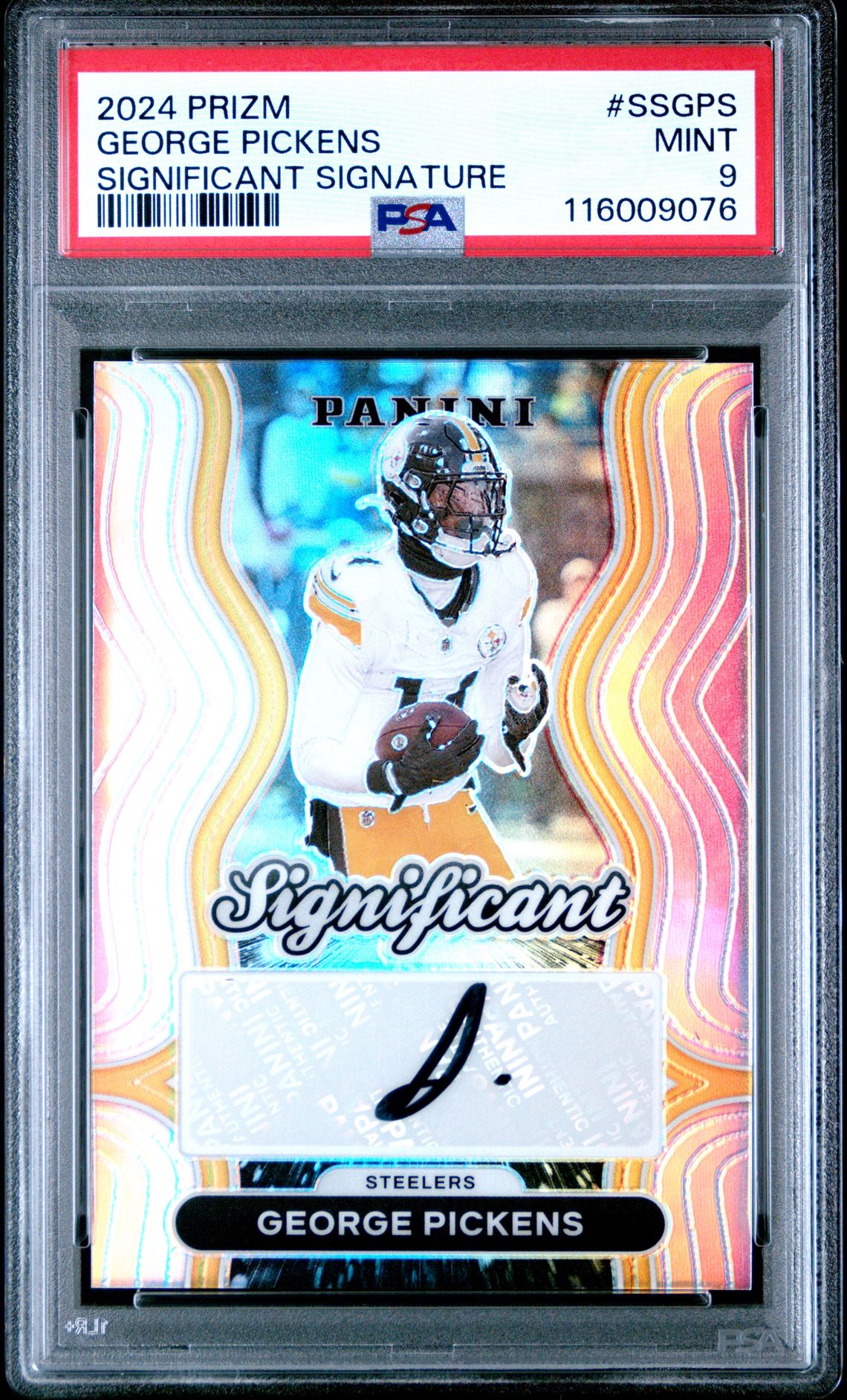 2024 Panini Prizm Significant Signatures George Pickens #Ssgps Mint 9 front