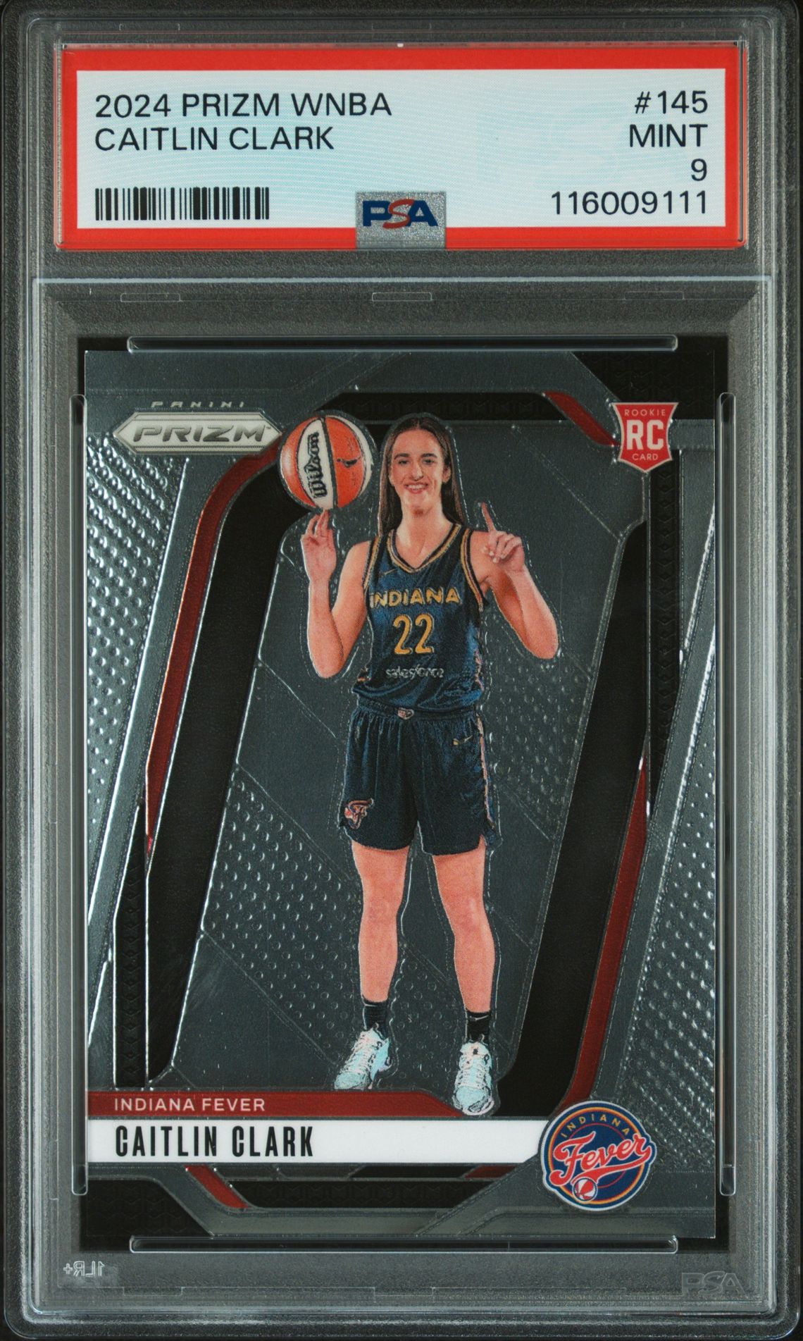 2024 Panini Prizm Wnba Caitlin Clark #145 Mint 9 front