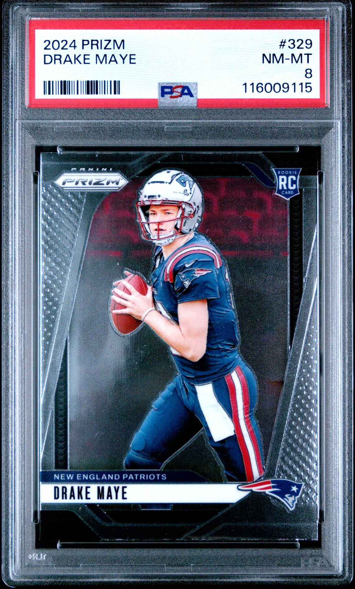 2024 Panini Prizm Drake Maye #329 Nm-Mt 8 front