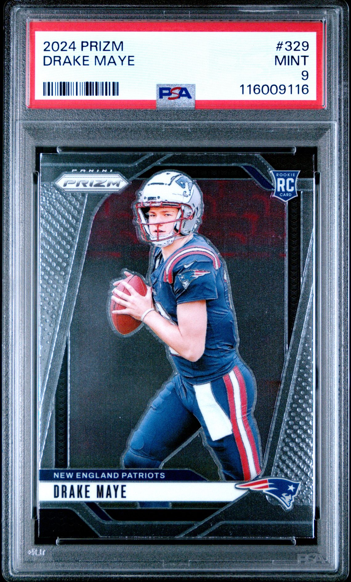 2024 Panini Prizm Drake Maye #329 Mint 9 front