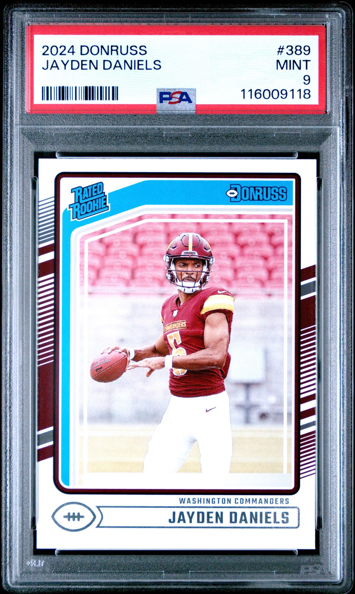 2024 Panini Donruss Jayden Daniels #389 Mint 9 front