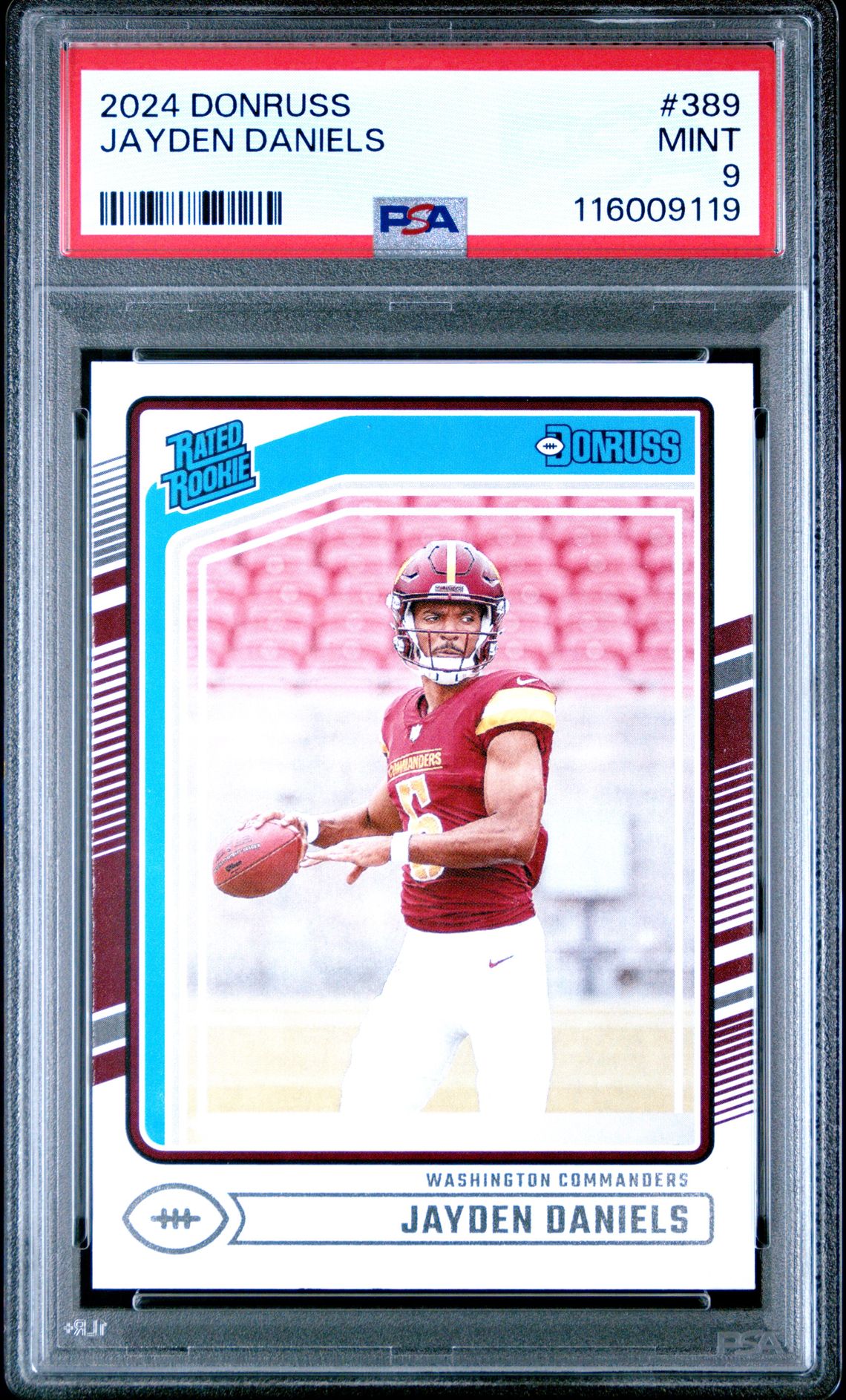 2024 Panini Donruss Jayden Daniels #389 Mint 9 front