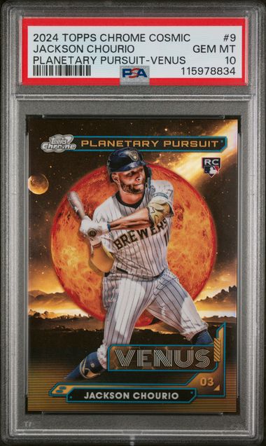 2024 Topps TOPPS COSMIC CHROME PLANETARY PURSUIT VENUS #9 Jackson Chourio front