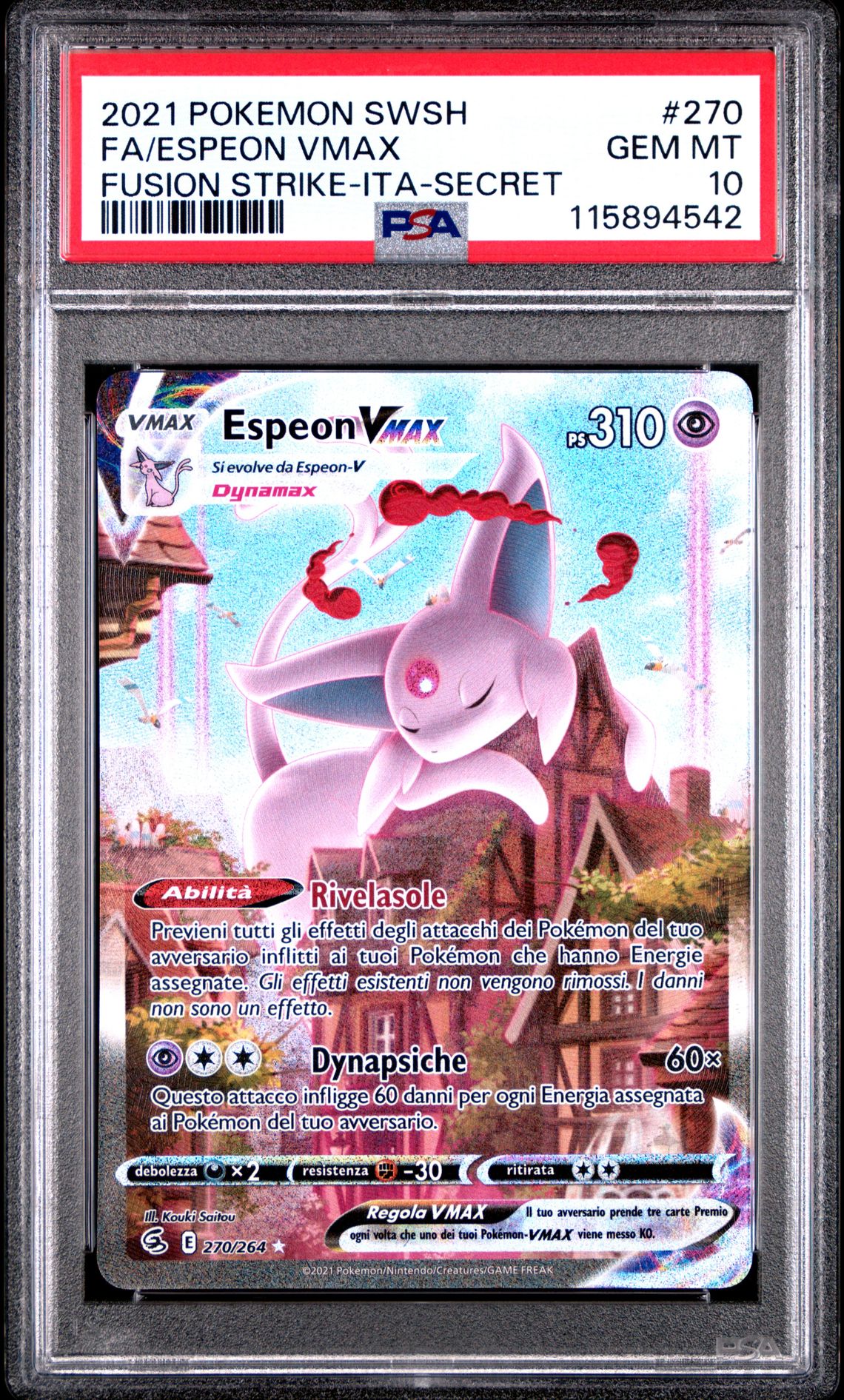 2021 Pokemon #270 Fa/Espeon Vmax front