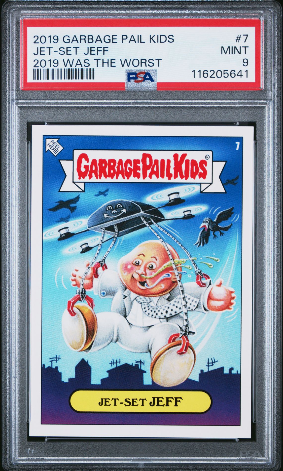 2019 Garbage Pail Kids GARBAGE PAIL KIDS 2019 WAS THE WORST #7 Jet-Set Jeff front