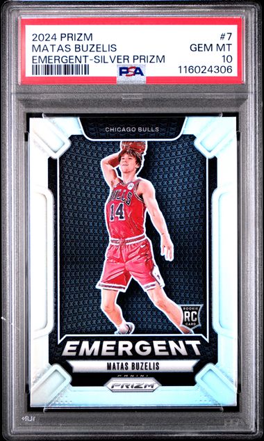 2024 Panini Prizm Silver #7 Matas Buzelis front