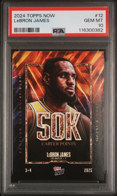 2024 Topps TOPPS NOW #12 Lebron James front