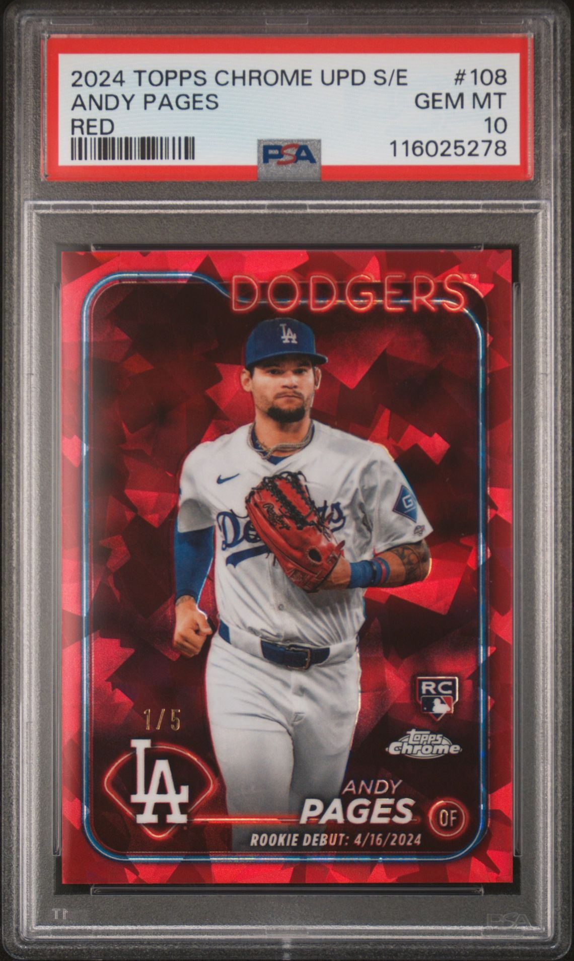 2024 Topps Topps Chrome #108 Andy Pages front