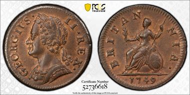 1749 1/4D S-3722 MS64BN