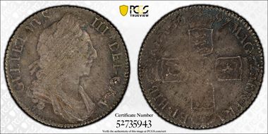 1697 Shil S-3505 3rd Bust MS62