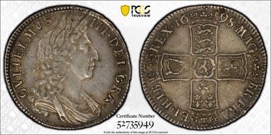 1698 1/2 Cr S-3494 DECIMO AU58