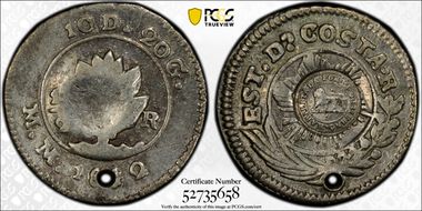 (1849-57) 1/2 R KM-69 C/M on 1842 1/2R N1