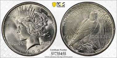 1922-D $1 MS66