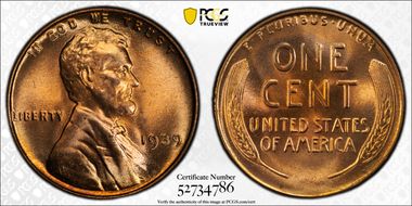 1939 1C MS67+ RD