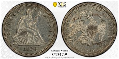 1868 25C AU55