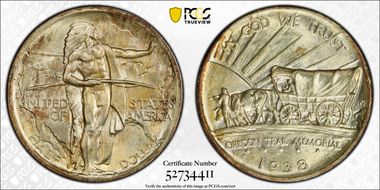 1938-S 50C Oregon MS67