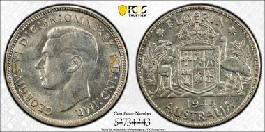 1944-S Florin KM-40  Ag MS62