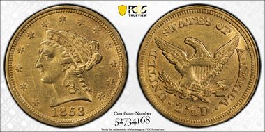 1853 $2.50 N1